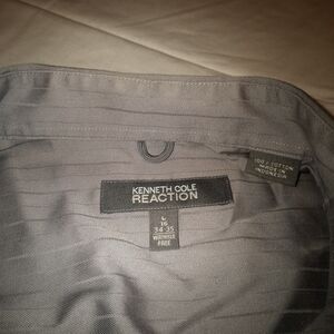 Kenneth Cole Reaction Charcoal Button-Up Shirt
